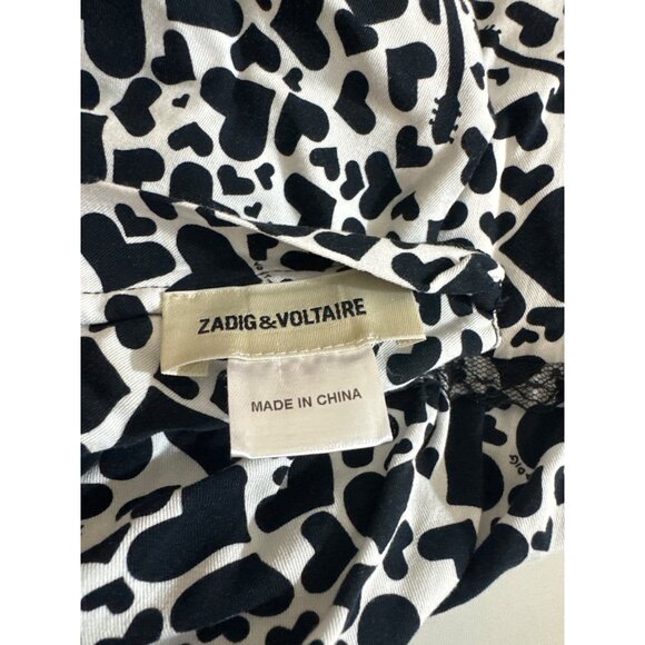 Zadig & Voltaire Heart and Guitar print dress Size S - Picture 4 of 6